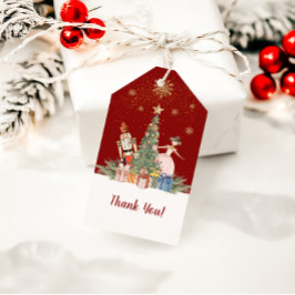 Etiqueta Para Presente Feliz Natal Nutcracker Obrigado