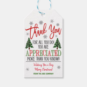Etiqueta Para Presente Feliz Natal Obrigado Apreciação Dagas do Present