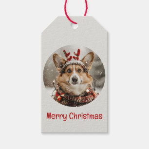 Etiqueta Para Presente Feliz Natal Pembroke Welsh Corgi