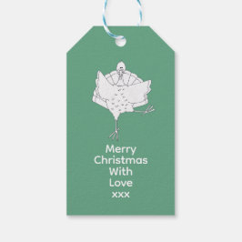 Etiqueta Para Presente Feliz Natal Turkeys