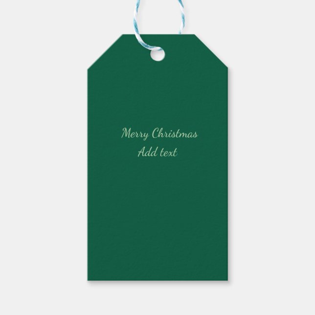 Etiqueta Para Presente Feliz Natal verde plano solo holida (Frente)