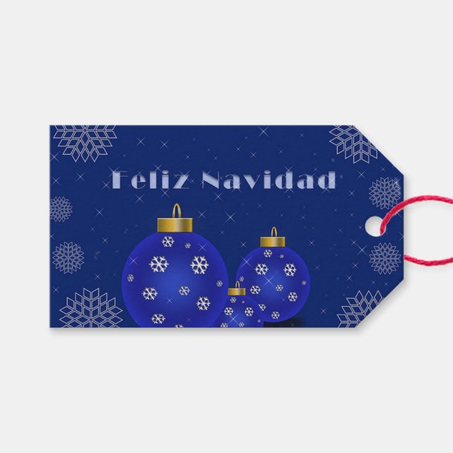 Etiqueta Para Presente Feliz Navidad (Frente (horizontal))