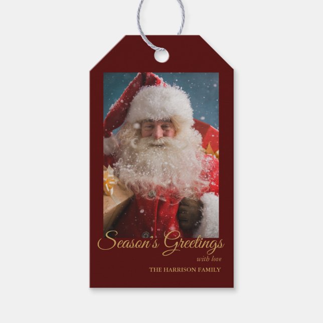 Etiqueta Para Presente Feliz Noel de inverno | Natal (Frente)