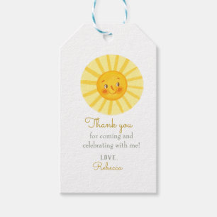 Etiqueta Para Presente Feliz obrigado Amarelo-Sol, você dá dicas