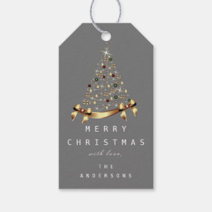 Etiqueta Para Presente Feliz Para Dar Nome À Cinza Da Árvore De Natal D
