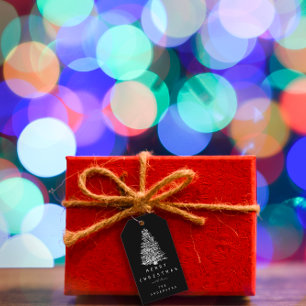 Etiqueta Para Presente Feliz Para Dar Nome À Cinza De Prata De Árvore De 