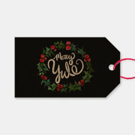 Etiqueta Para Presente Feliz Yule Pagan Holidays Wiccan Bendê Yule