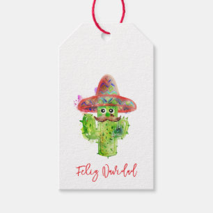 Etiqueta Para Presente Felize Navidad Cactus Art Southwest Natal