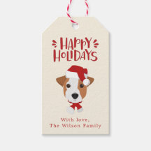 Felizes Feriados - Feriados Cute Jack Russell Nata