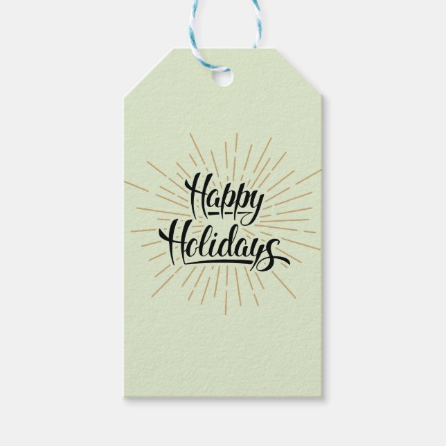 Etiqueta Para Presente Felizes Festas (Frente)