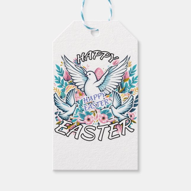 Etiqueta Para Presente Felz pascoa (Frente)