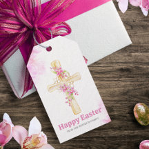 Felz pascoa Cruz Rosa Orquídea Floral
