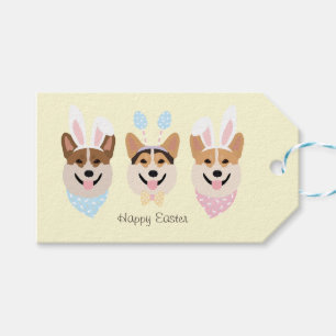 Etiqueta Para Presente Felz pascoa Pembroke Welsh Corgi