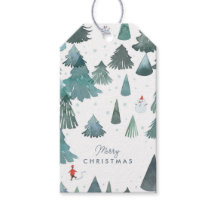 Feriado da Floresta de inverno com Aquarela