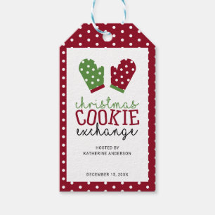 Etiqueta Para Presente Feriado de Festa de Bolachas de Natal Oven Mitts
