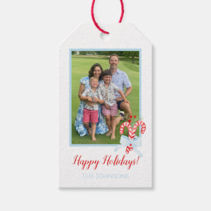 Etiqueta Para Presente Feriado de Fotografia Personalizado