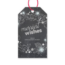 Feriado de Natal Botânico do Chalkboard Winter