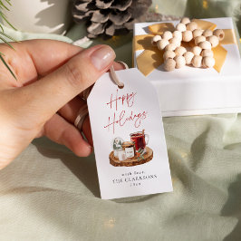 Etiqueta Para Presente Feriado de Natal Cozy