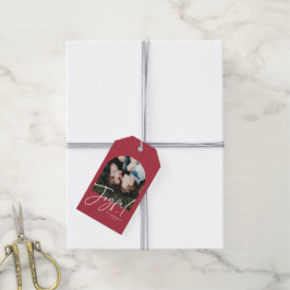Etiqueta Para Presente Feriado de Natal Elegante com Script de Arch Moder