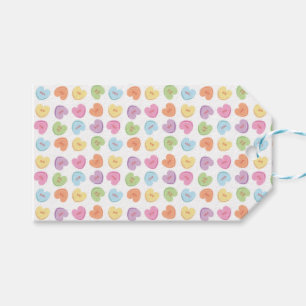 Etiqueta Para Presente Feriado de Placemat dos Corações dos Namorados C