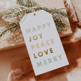 Etiqueta Para Presente Feriado do tipo negrito