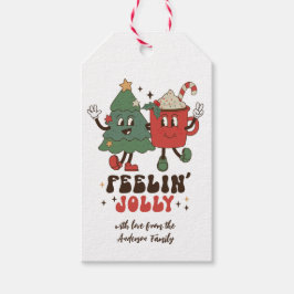 Etiqueta Para Presente Feriados de Natal Jolly Feriados Engraçados Nome d