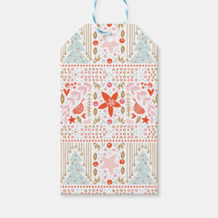 Etiqueta Para Presente Férias de Natal Festivas Coloridas