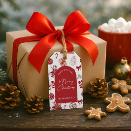 Etiqueta Para Presente Férias de Natal Personalizadas cozinhando