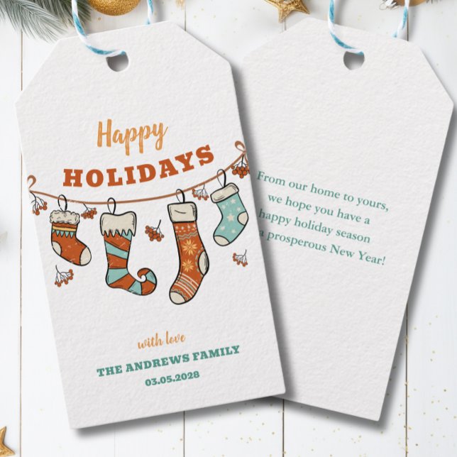 Etiqueta Para Presente Férias Felizes (Criador carregado)