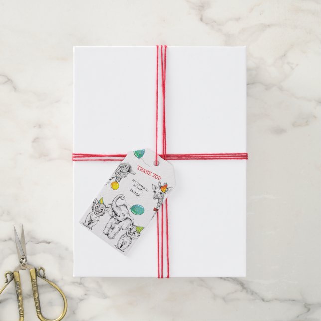 Etiqueta Para Presente Festa de 5 de Etiqueta de Presente (Com cordão)