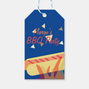 Etiqueta Para Presente Festa de Aniversário Churrasco de Cachorro Quente