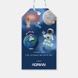 Etiqueta Para Presente Festa de Aniversário com Tema Galáxia Astronauta n