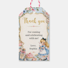 Etiqueta Para Presente Festa de Aniversário da Alice no País das Maravilh