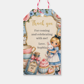 Etiqueta Para Presente Festa de Aniversário da Alice no País das Maravilh