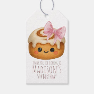 Etiqueta Para Presente Festa de Aniversário da Menina do Pão de Rolo Cute