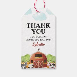 Etiqueta Para Presente Festa de aniversário de animais de criação