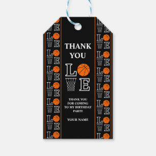 Etiqueta Para Presente Festa de aniversário de basquete, jogador de basqu