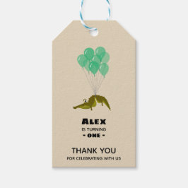 Etiqueta Para Presente Festa de aniversário de crocodilo Obrigado