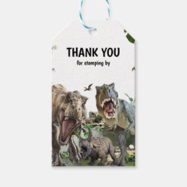 Etiqueta Para Presente Festa de Aniversário de Dinossauro para Imprimir, 
