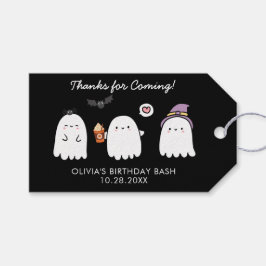 Etiqueta Para Presente Festa de Aniversário de Fantasmas de Halloween Ado