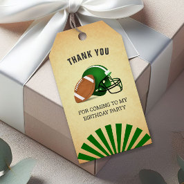 Etiqueta Para Presente Festa de aniversário De Futebol Obrigado A Favor