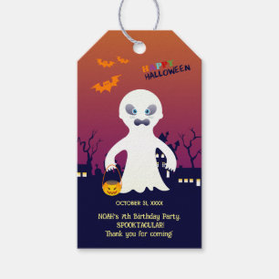 Etiqueta Para Presente Festa de Aniversário de Menino Fantasia de Hallowe