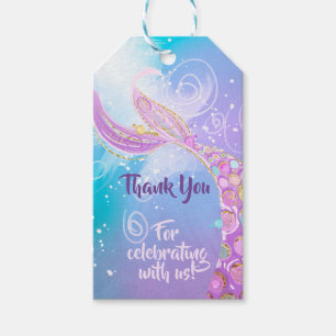 Etiqueta Para Presente Festa de Aniversário de Sereia