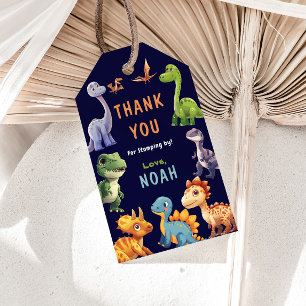 Etiqueta Para Presente Festa de aniversário do dinossauro