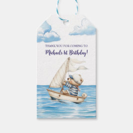 Etiqueta Para Presente Festa de aniversário do Urso do Marinheiro