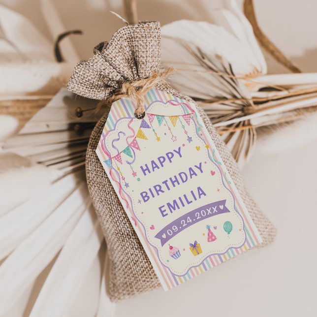 Etiqueta Para Presente Festa de Aniversário Doce (Criador carregado)