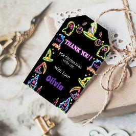 Etiqueta Para Presente Festa de aniversário Escuro Brilhante de Halloween