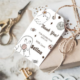 Etiqueta Para Presente Festa de aniversário Fantasma Cuta de Halloween Sp