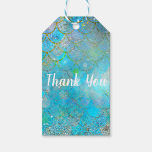 Etiqueta Para Presente Festa de aniversário iridescente do Shimmer da