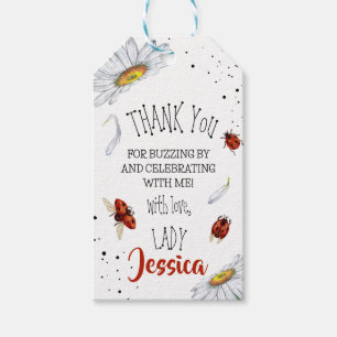 Etiqueta Para Presente Festa de aniversário Ladybug obrigado você